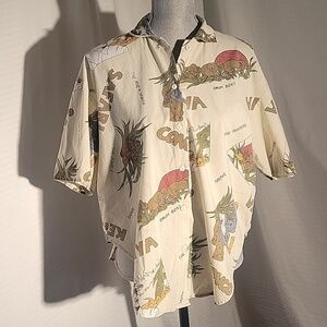 Sweet for Two Mens Safari Button Down Shirt, Size: S